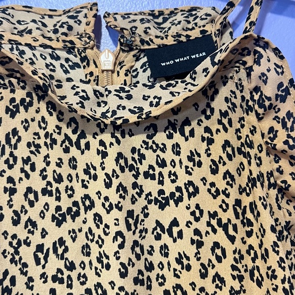 Who What Wear Animal Print Midi Dress Size large - Picture 3 of 5
